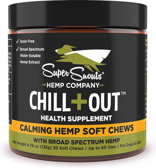 Chill + Out– 30 Soft Chews – Calming Chews for Dogs and Cats Help Maintain Your Pet’S Emotional Balance – Made in the USA1