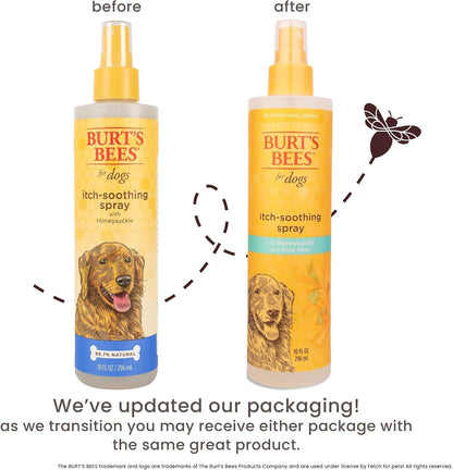 Burt'S Bees for Pets anti Itch Dog Spray with Honeysuckle and Honey, Waterless Grooming Mist for Dry Flaky Skin, Dog Itch Relief between Baths, Natural Origin Coat Care for Dogs, 10 Fl Oz4