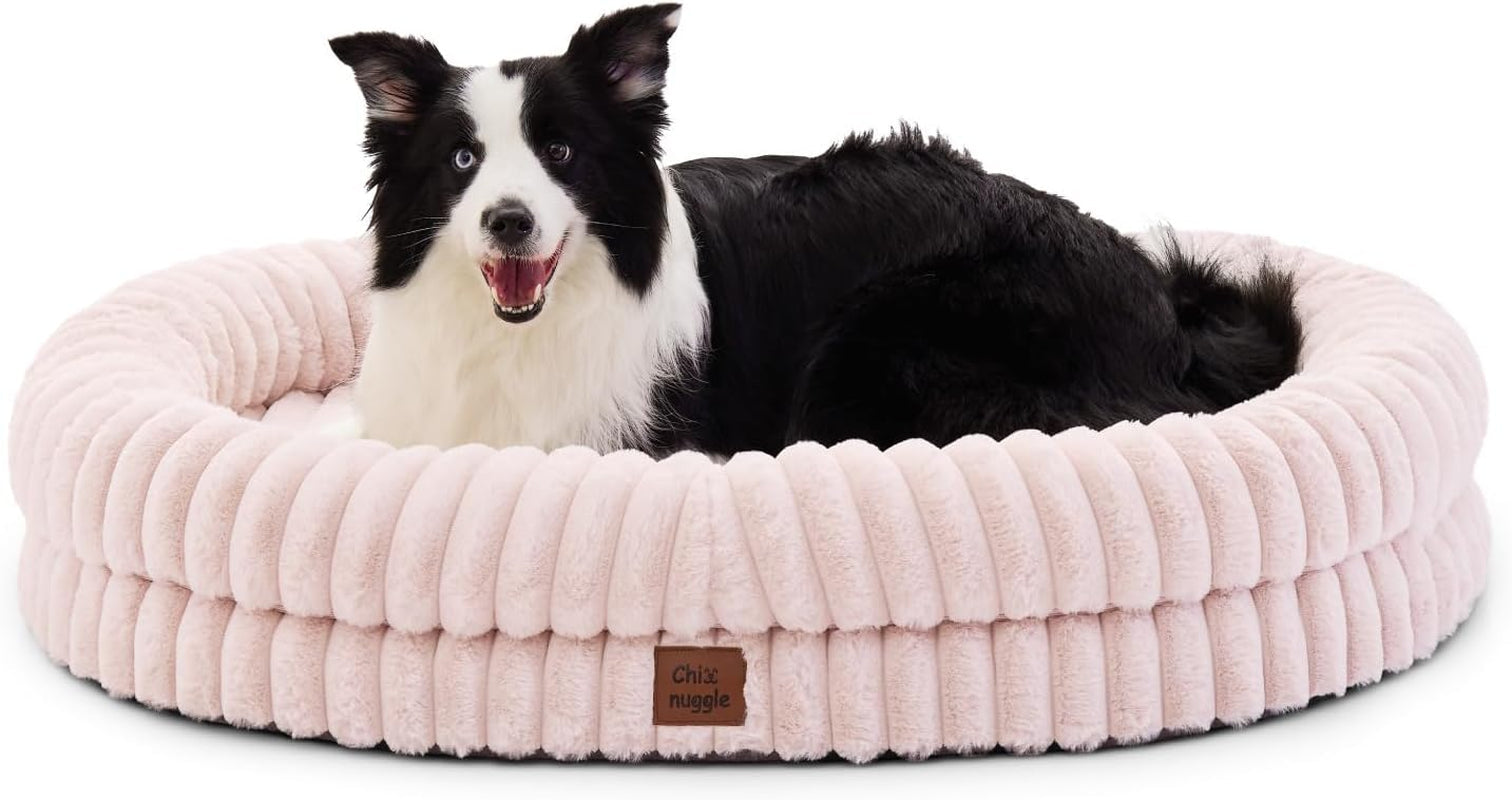 chixnuggle-orthopedic-dog-bed-washable-cover-faux-fur-bolster-pet-couch-waterproof-egg-crate-foam-non-slip-bottom-for-small-medium-dogs-dark-grey-30-24-7-dog-sofa-puppy-bed