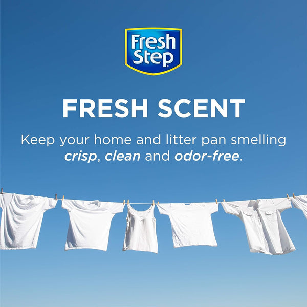 Fresh Step Cat Litter Crystals Deodorizer Non Toxic Odor Neutralizing Crystals for Litter Boxes Help Control Smells and Keep Home Fresh Fresh Scent 15 Ounce 3 Pack Multi-Cat Extended Supply2