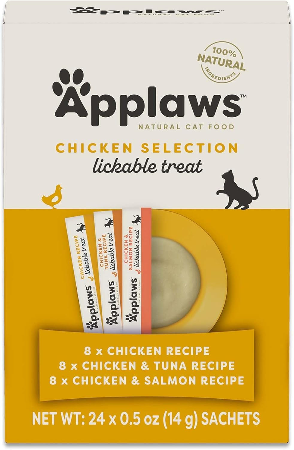 applaws-fish-puree-lickable-cat-treats-24-pack-0-5-oz-sachets-100-natural-high-quality-protein-limited-ingredient-grain-free-creamy-squeeze-up-treats