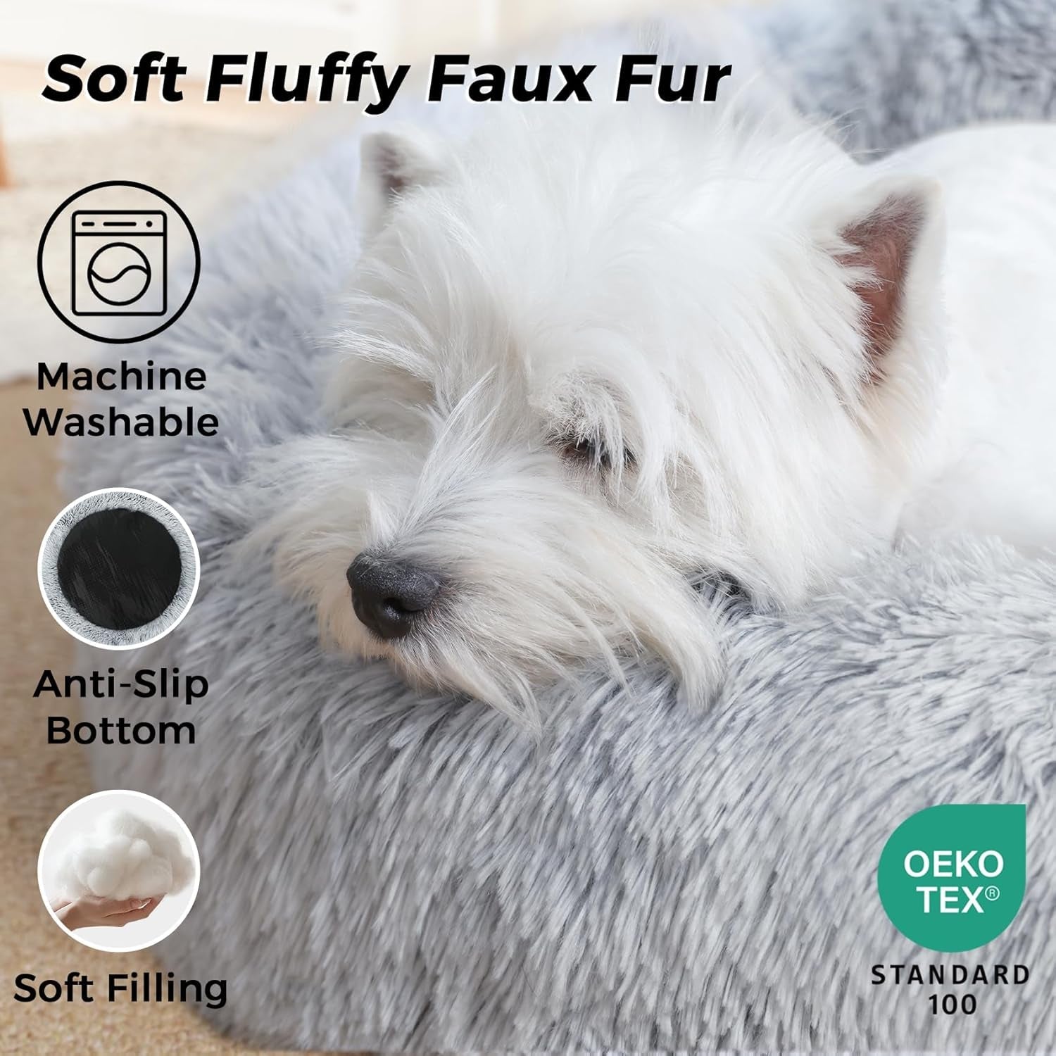 calming-round-dog-bed-cat-bed-for-indoor-cats-medium-size-washable-anti-slip-anti-anxiety-donut-dog-beds-for-small-dogs-cats-fluffy-plush-soft-dog-bed20-inch-light-grey