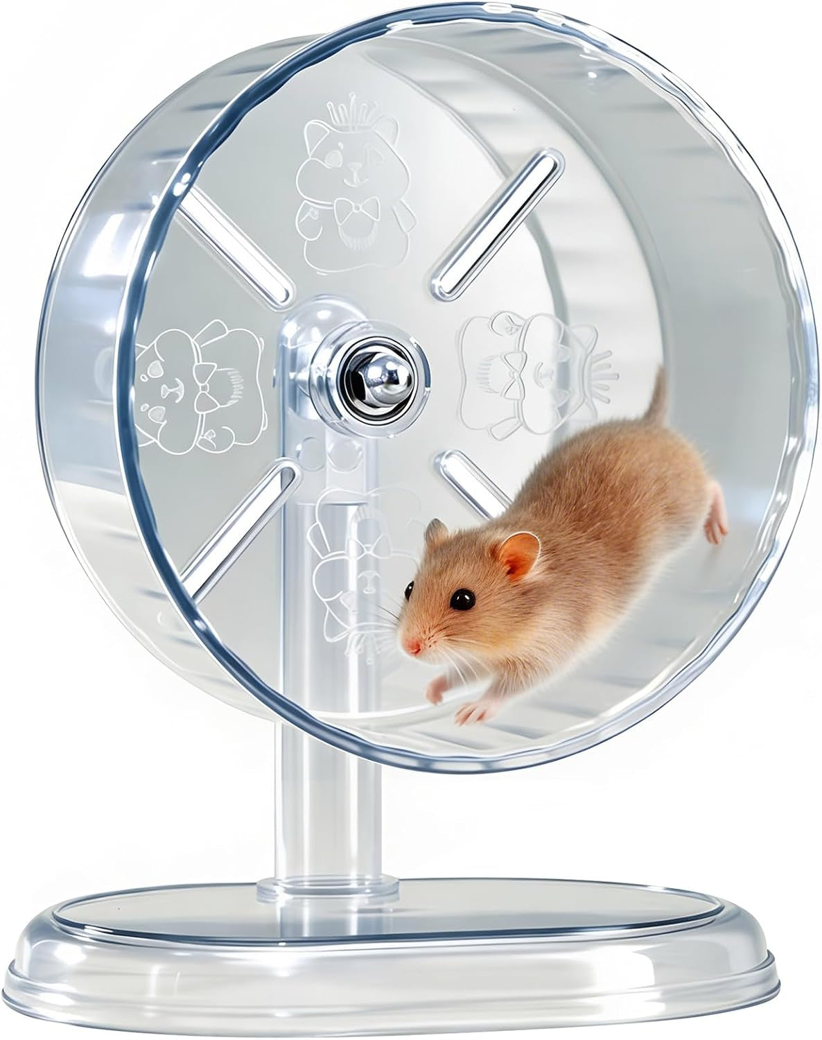 hamster-exercise-wheel-super-silent-small-animals-exercise-wheels-quiet-hamster-running-wheels-with-adjustable-stand-for-hamsters-gerbils-rats-other-small-petstransparent-7-inch