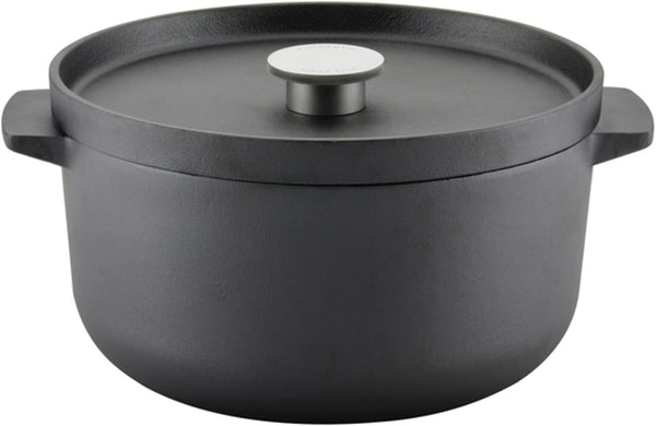 Kitchenaid Seasoned Cast Iron Dutch Oven/Casserole, 6 Quart - Black1