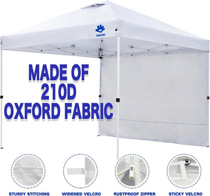 10X10 Canopy Sidewalls for Canopy Frame, White (3Pcs Sidewalls Only) | Waterproof & 99% UV Protection Fabric, 3 Packs Sidewalls with Zipper for Outdoor Party Events (Canopy Tent Not Included)6