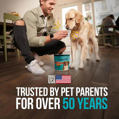 Stewart Freeze Dried Dog Treats, 100% Wild Salmon, 9.5 Oz Tub | Premium Quality Raw Protein, Single Ingredient, High Protein Training Treats & Food Topper, No Refrigeration, Cat Friendly6