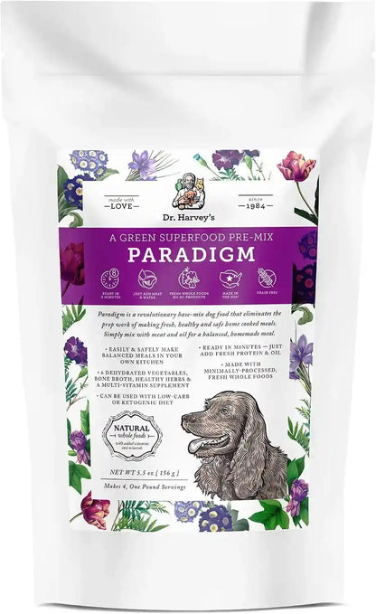 Dr. Harvey'S Paradigm Green Superfood Dog Food, Human Grade Dehydrated Grain Free Base Mix for Dogs, Diabetic Low Carb Ketogenic Diet (6 Pounds)9
