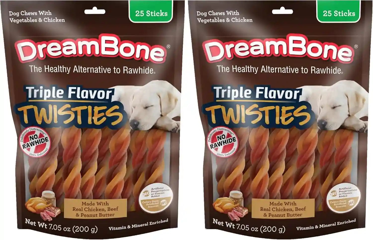 dreambone-triple-flavor-twisties-dog-treats-daily-rawhide-free-chew-digests-safely-with-real-protein-beef-pork-chicken-and-veggies-25-count