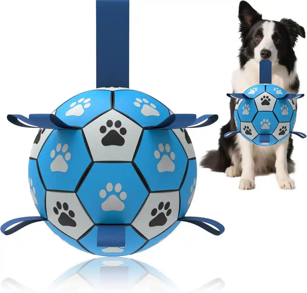 Dog Soccer Ball, Interactive Toys for Tug of War, Puppy Birthday Gifts, Tug Toy, Water Toy, World Cup Durable Balls for Small & Medium Size (6 Inch)8
