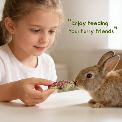 Abizoo Rabbit Chew Toys Natural Timothy Hay Oat Bunny Treats Snack Bunny Chew Sticks 9 Pcs Compressed Cactus Bunnies Enrichment Toys for Rabbit Guinea Pig Hamster Chinchilla Gerbil Dental Care6