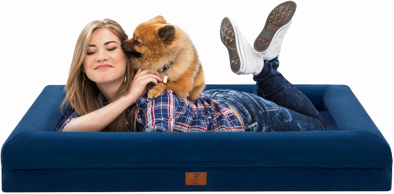 xl-orthopedic-waterprood-dog-bed-for-extra-large-size-dogs-360-degree-bolster-support-egg-crate-foam-waterproof-liner-non-slip-bottom-machine-washable-cover-45-x-35-inch
