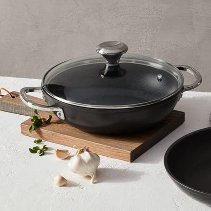 Le Creuset Toughened Non-Stick PRO Cookware Set, 3Pc. | 9.5” Fry Pan and 2.5 Qt. Braiser with Glass Lid4