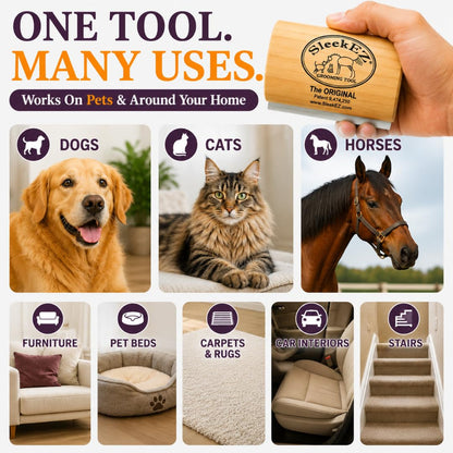 Sleekez Dog Brush for Shedding | Patented Deshedding Dog Brush | Pet Hair Remover for Short, Medium & Long Coats | Made in USA | 5 Inch8