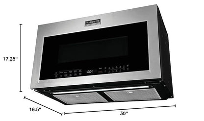 Professional 30 In. 1.9 Cu. Ft. Over-The-Range Microwave in Stainless Steel with Vent and Air Fry7