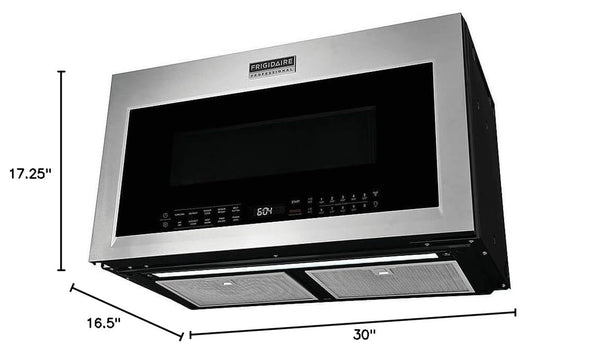 Professional 30 In. 1.9 Cu. Ft. Over-The-Range Microwave in Stainless Steel with Vent and Air Fry7