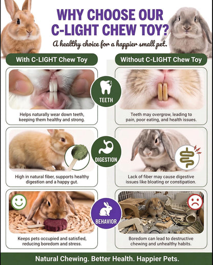 C-LIGHT Guinea Pig Chew Toys, Rotating Spinner + 8 Pcs Timothy, 5 Viggies | Hay for Teeth Grind & Digestion, Rust-Proof Aluminum Toy, for Rabbit, Bunny, Chinchilla, Hamster Dental Health (Sliver)8