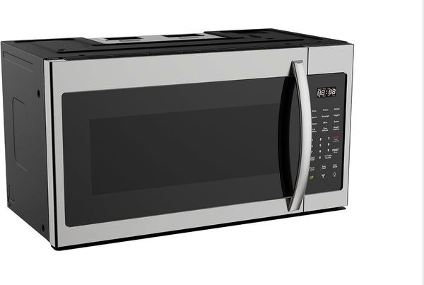 HOME 1.7 Cu. Ft. Over-The-Range Microwave Oven, 1000W Stainless Steel Microwave with 300 CFM Vent Fan, Ductless Installation, LED Display, Auto Cook Presets & Child Lock10