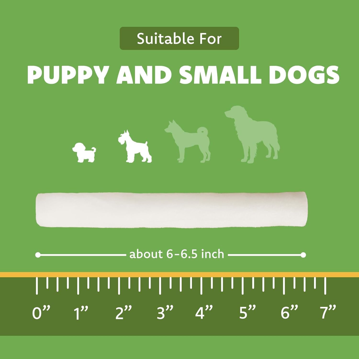 mon2sun-dog-treats-6inch-natural-flavor-rawhide-rolls-22-58-oz-40-count-long-lasting-chew-teeth-cleaning-no-artificial-colors-suitable-for-puppy-and-small-dogs