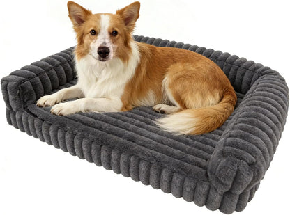 Waterproof Orthopedic Dog Bed for Medium Dogs Brown | Non-Slip Egg-Crate Memory Foam Dog Couch Pet Bed with Sides Removable Washable Cover for Crate12