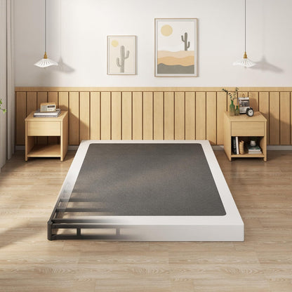 5 Inch Box Spring Queen Size Mattress Foundation with Fabric Cover | Heavy Duty Metal Bed Base, 3000LBS Max Weight Capacity, Noise Free, Easy Assembly, Non Slip, Black1