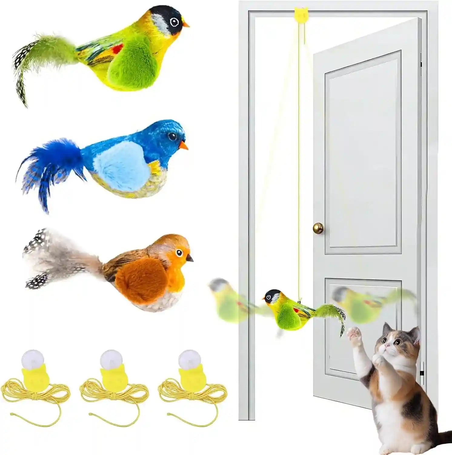 shudyear-3-pack-interactive-cat-toys-with-chirping-bird-sound-door-frame-cat-toy-hanging-teaser-automatic-cat-door-toy-for-indoor-cats-feather-toy-for-bored-cats