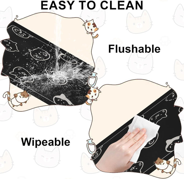 Pet Feeding Mat, Absorbent Dog Mat, Quick Dry Pet Food Mat Cat Feeding Mat Pet, Quick Dry Water Dispenser Mat Pet Supplies for Dog and Cat (Black, (12"X19"))3
