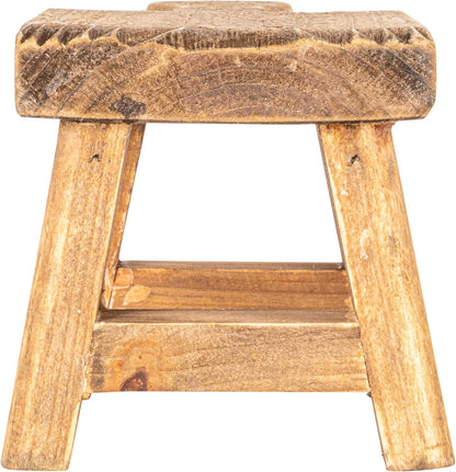 Creative Co-Op Small Wood Pedestal with Handle12
