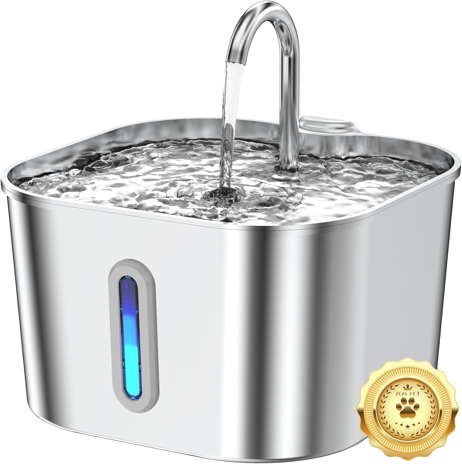 stainless-steel-cat-water-fountain-74oz-2-2l-cat-drinking-fountain-quiet-cat-fountain-for-indoor-cats-and-small-dogs-automatic-pet-water-dispenser-keeps-fresh-water-water-level-window
