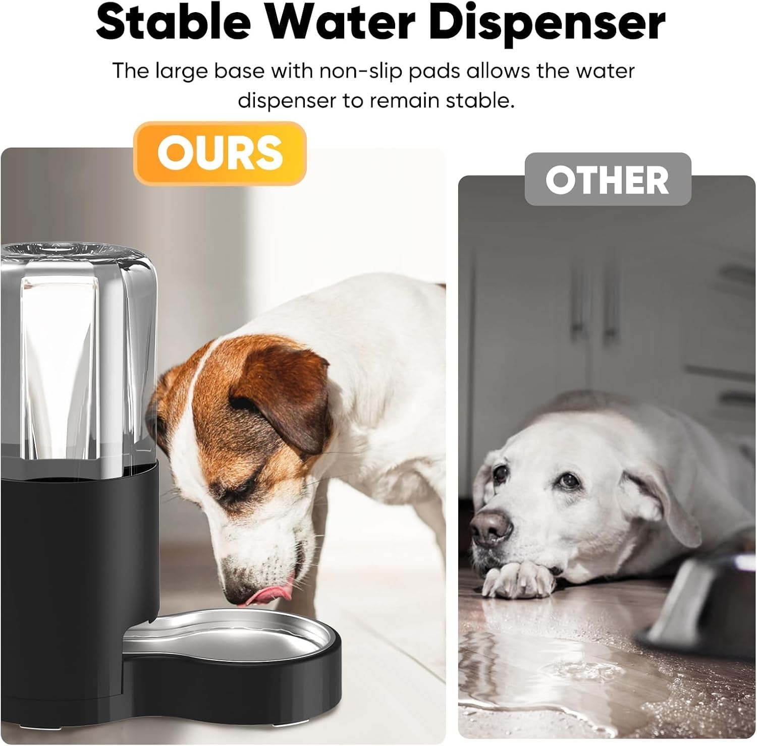 7l-automatic-dog-water-dispenser-bowl-gravity-pet-water-dispenser-with-stainless-steel-bowl-no-spilling-large-capacity-water-feeder-for-dogs-cats-7l-without-filter-black
