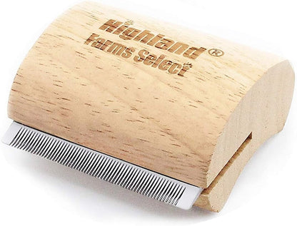 Deshedding Grooming Tool for Dogs, Cats & Horses, Ergonomic Design Wood Groom Brush, Professional Pet Groomer, Painlessly Remove for Short & Long Hair, Fur & Dirt - 5 Inches8