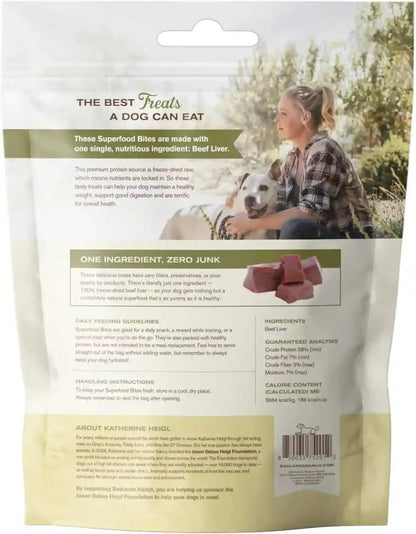 BADLANDS RANCH by Katherine Heigl – Superfood Bite Freeze-Dried Raw Beef Liver Dog Treats – High Protein Single-Ingredient Snacks for Training, Rewards & Daily Wellness2