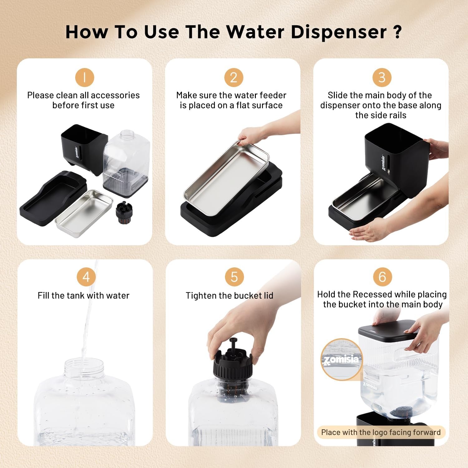 zomisia-automatic-dog-water-dispenser-8l-with-stainless-steel-bowl-gravity-large-capacity-water-bowl-for-dogs-2-gallon-pet-waterer-100-bpa-free-black