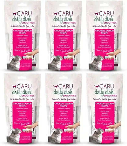CARU - Daily Dish Tuna Flavored Cat Smoothies - 0.5Oz Tubes - 4 Pack7