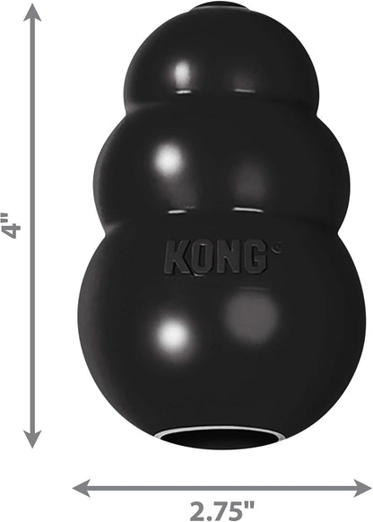 Kong Extreme Dog Toy 2-Pack, Large - Tough Chew Toys for Aggressive Chewers - Black Durable Rubber3