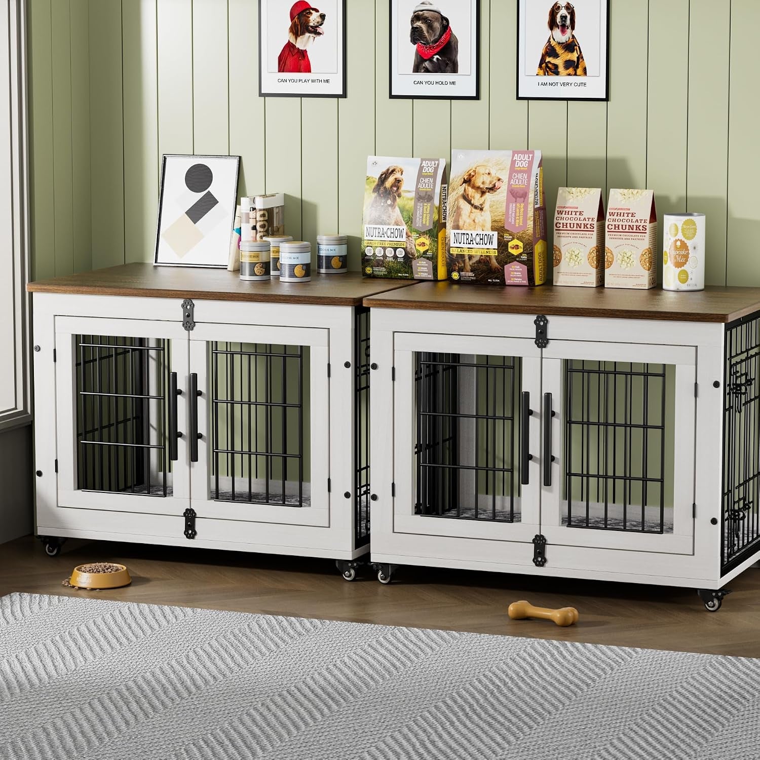 medium-dog-crate-furniture-32-heavy-duty-kennel-w-cushion-wheels-grey-double-doors-wooden-dog-cage-chew-resistant-end-table-decorative-27-32-38-44-options-indoor