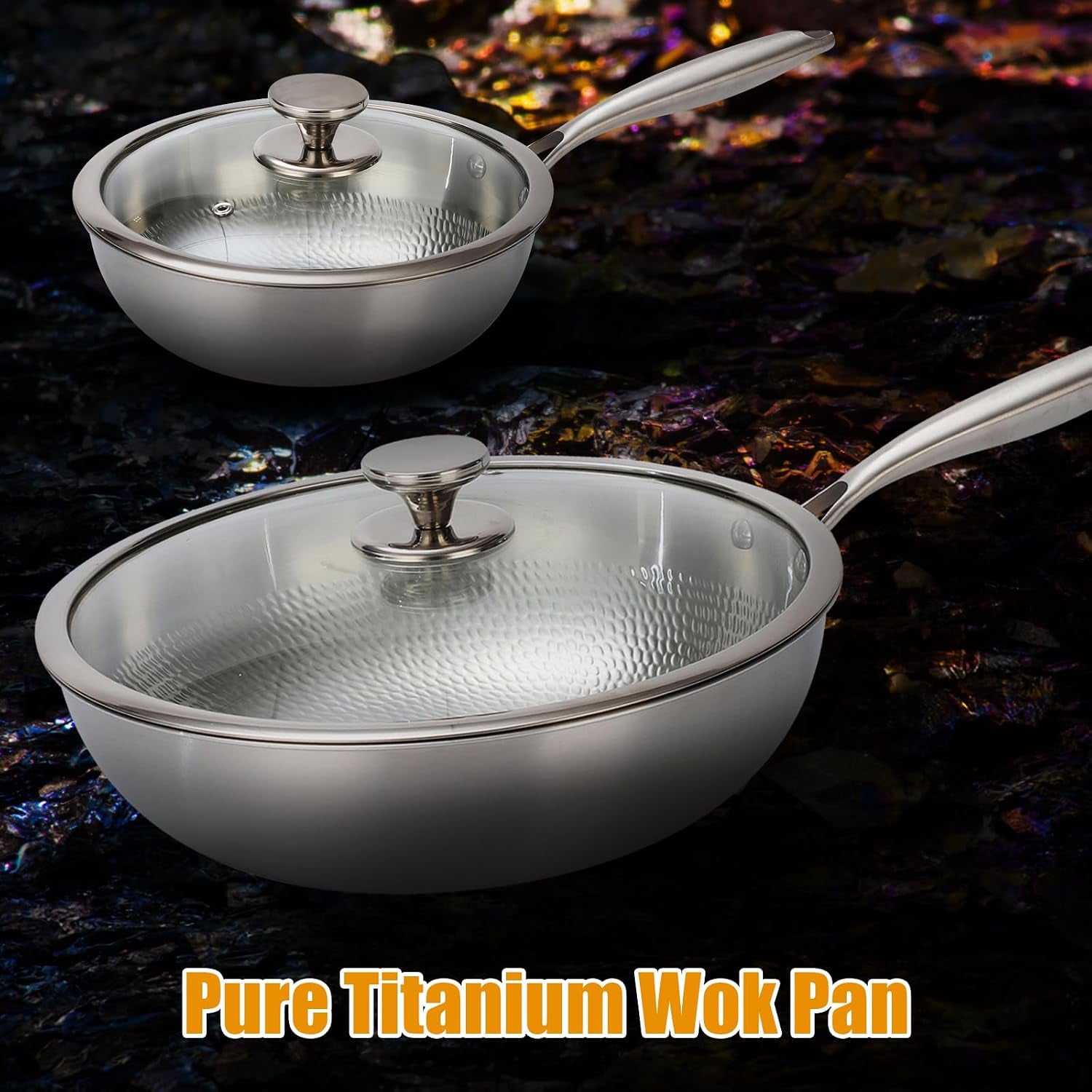 titanium-hammered-wok-pan-with-lid-pure-titanium-pans-for-cooking-no-coating-non-stick-flat-bottom-wok-ultra-durable-scratch-resistant-compatible-with-all-cooktops-12-6in