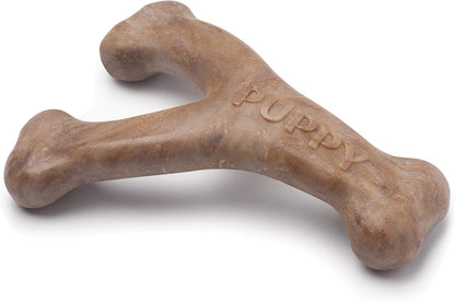 Benebone Puppy 2-Pack Dental Chew/Wishbone Dog Chew Toys, Made in USA, Real Bacon Flavor9
