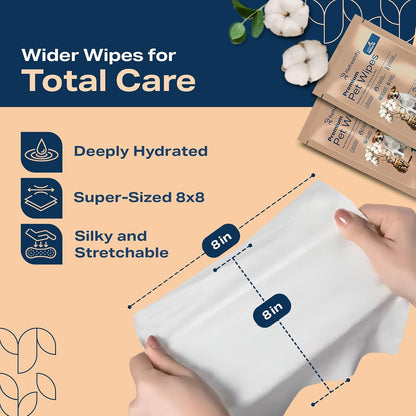 REFRESHIFY Dog Wipes for Paws and Butt - Plant Based Unscented (Pack of 400) - Pet Wipes for Dogs and Cats - Deodorizing Non Toxic Dog Wipes, +12 Additional Travel Wipes4