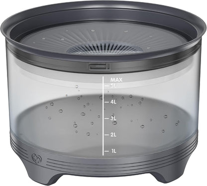 UPSKY 5.5L No-Spill Dog Water Bowl, Slow Drinking Feeder for Messy Drinkers | Large Capacity, Raised Stand Design, Splash-Proof, Anti-Slip, Visible Water Level, Easy to Clean, Ideal for Multi-Pet Homes1