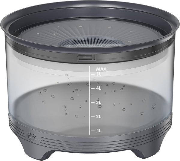 UPSKY 5.5L No-Spill Dog Water Bowl, Slow Drinking Feeder for Messy Drinkers | Large Capacity, Raised Stand Design, Splash-Proof, Anti-Slip, Visible Water Level, Easy to Clean, Ideal for Multi-Pet Homes1