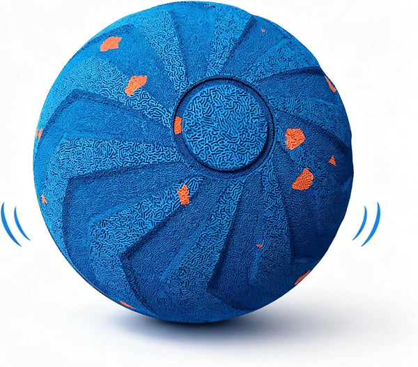 Interactive Pet Toy Ball - Bouncy, Flexible & Durable, Self-Rolling for Indoor Play, IPX7 Waterproof, Active Rolling Ball for Medium Dogs (Blue)1