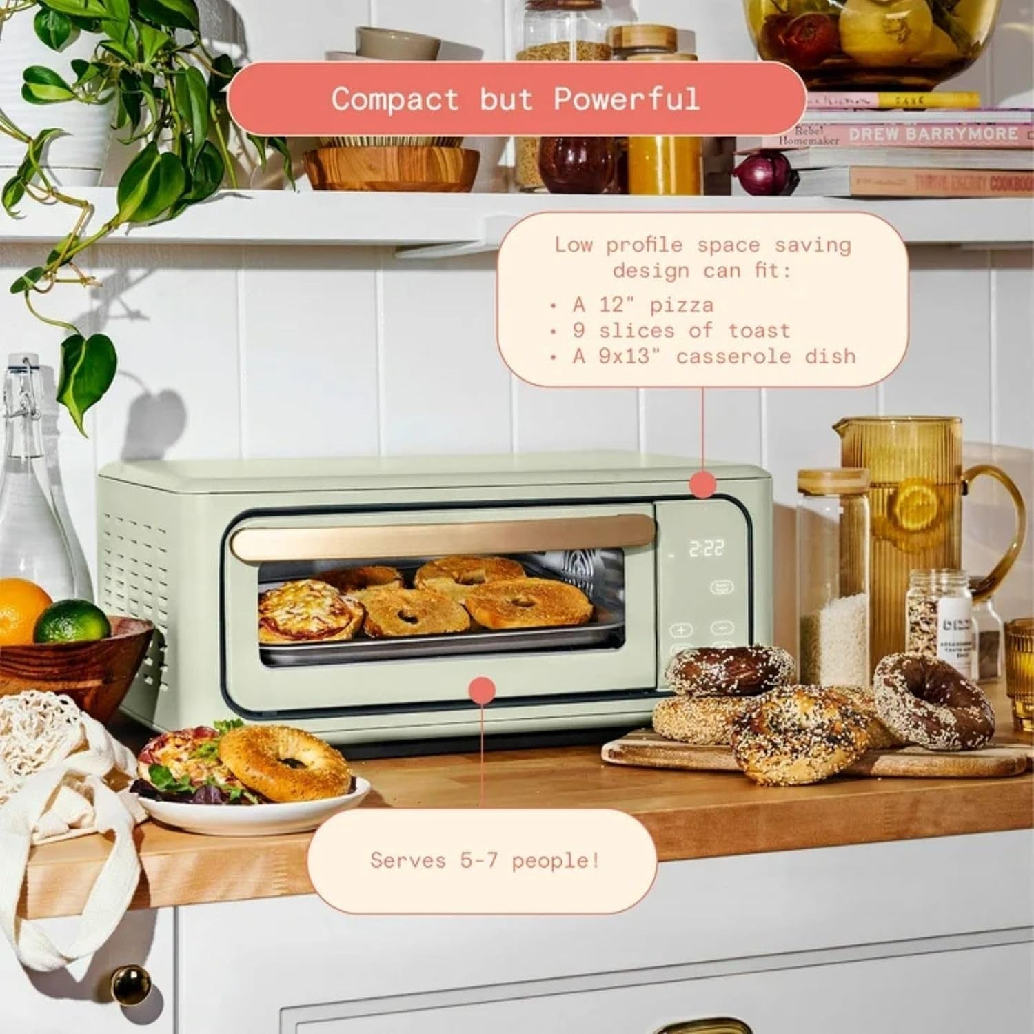 air-fryer-toaster-oven-combo-9-slice-large-capacity-infrared-countertop-oven-1800w-for-air-fry-bake-toast-stylish-modern-kitchen-design-sage-green