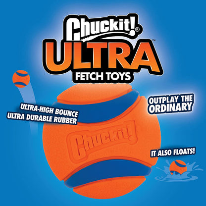 Chuckit! Ultra Ball Dog Toy, Balls for Dogs to Fetch, Durable Rubber, Small 2-Inch, Pack of 24