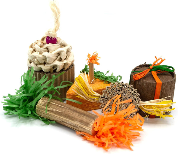 Oxbow Birthday Party Pack, Rabbit & Guinea Pig Toys, Bunny Enrichment Toys | Rabbit Chew Toys, Guinea Pig Enrichment, Guinea Pig Chew Toys, Rabbit Enrichment, Natural Materials, Small Pet Accessories4