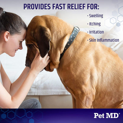Pet MD Hydrocortisone Spray for Dogs, Cats, Horses - 4 Oz | Itch Relief Spray & Hot Spot Remedy for Dogs Irritated Dry Itchy Skin, Allergies, & Other Topical Discomforts3