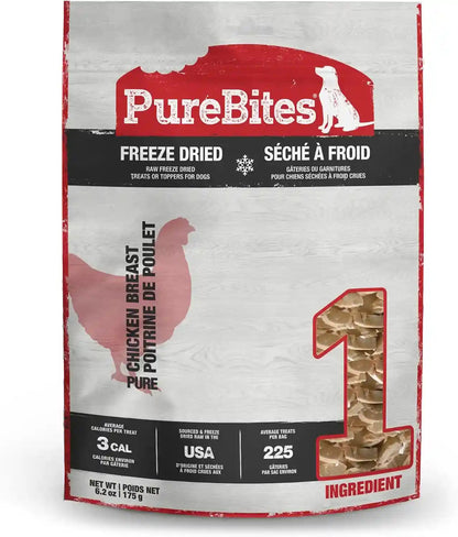 Purebites Chicken Breast Freeze Dried Dog Treats, 1 Ingredient, Made in USA, 8.6Oz8