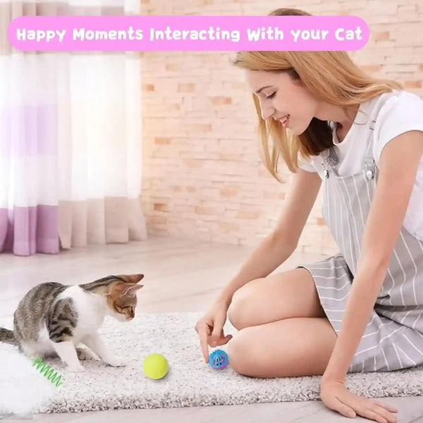 Cat Toys for Indoor Cats 40 PCS Kitten Toys | Cat Interactive Toys Pack Including Cats Springs Sparkle Ball Pom Pom Ball Jingle Balls Tracks Balls7