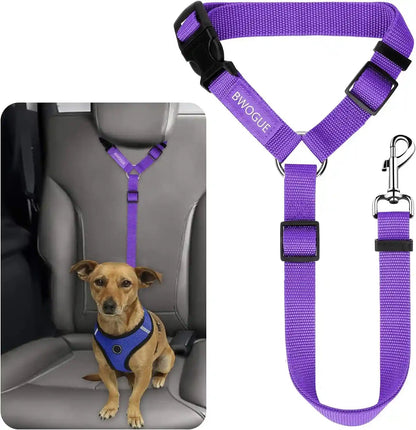 Adjustable Pet Seat Belt Restraint for Dogs and Cats - Vehicle Headrest Safety Harness (1 Pack)9