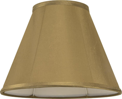 Champagne Gold Bell Lamp Shade, 6" X 13" X 9.8" | Spider, Medium, Traditional, Handmade, Easy Assembly,Or Table Lamp, Floor & Bedside Lamp9