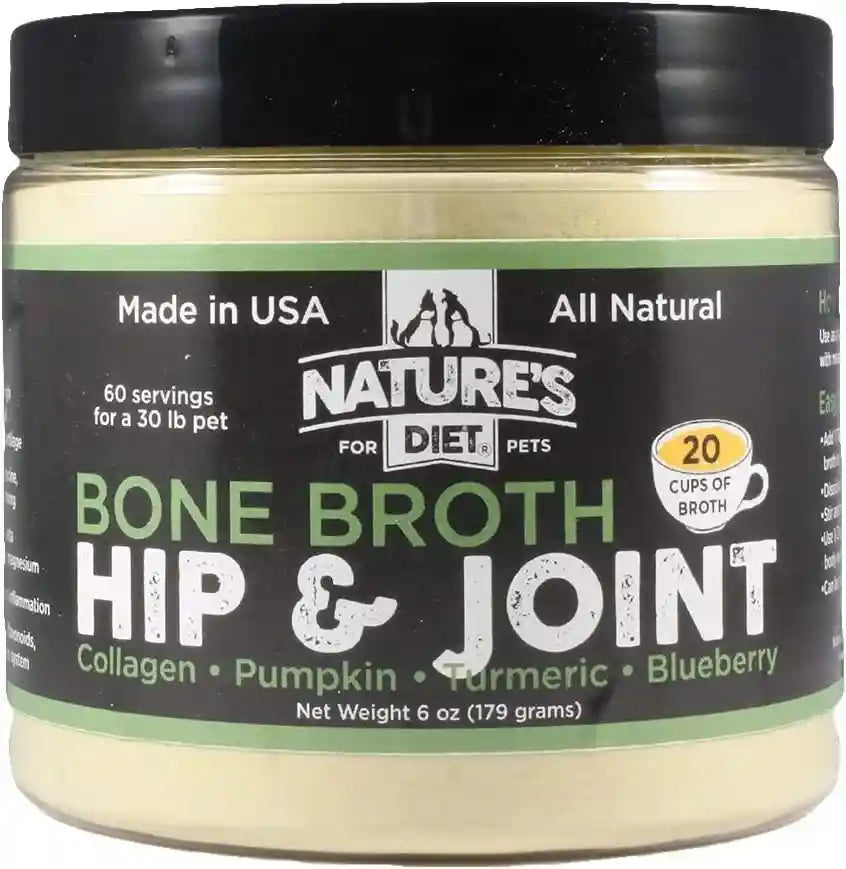 natures-diet-pet-bone-broth-protein-powder-with-pumpkin-fish-oil-and-turmeric-beef-16-oz-159-servings